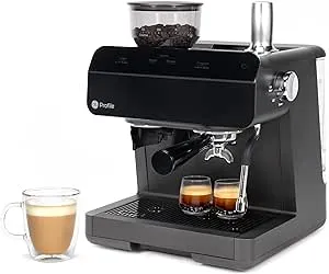 GE Semi-Automatic Espresso Machine w/ Steam Frother, 15-Bar Italian Pump, Adjustable Grind & WiFi Drink Customization (Black) $249.95 + Free Shipping