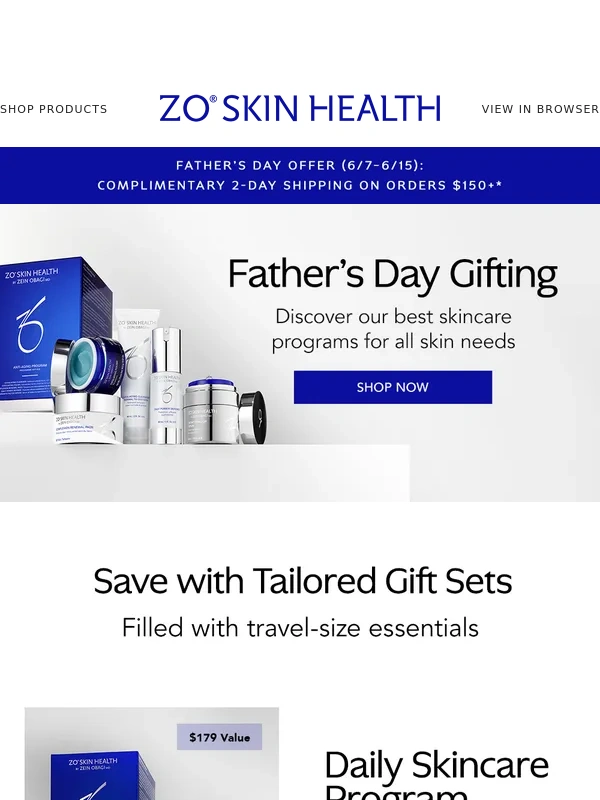 ZO Skin Health - Save on Father’s Day Skincare