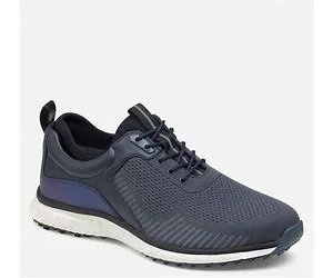 Johnston & Murphy Men's XC4 H2-Sport Hybrid Knit U-Throat - Navy Knit/Navy Full Grain - Size 8.5 - M/W