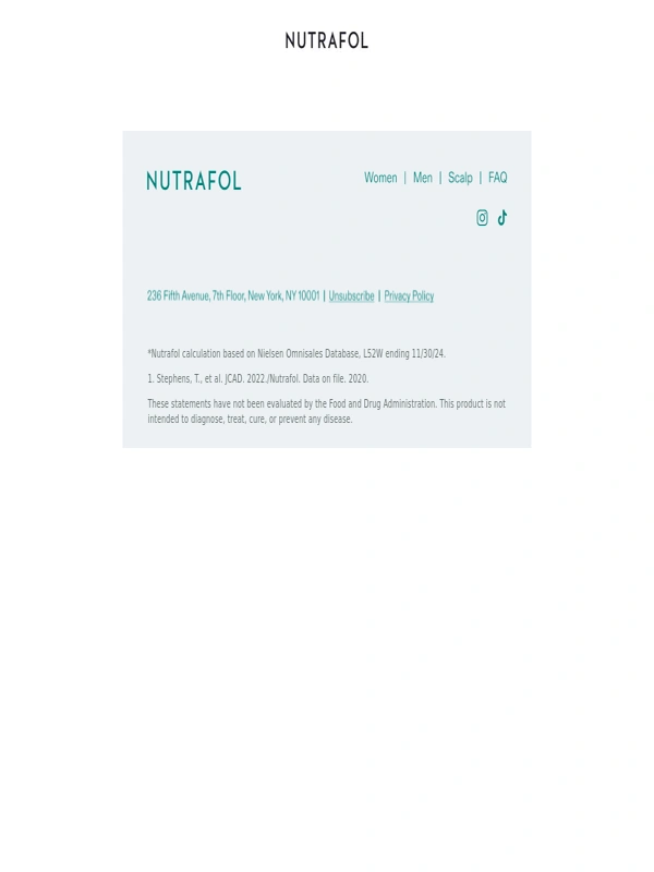 Nutrafol - Save 10% on a monthly subscription