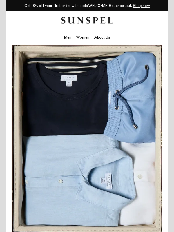 Sunspel - 10 Essentials To Build Your Sunspel Summer Wardrobe