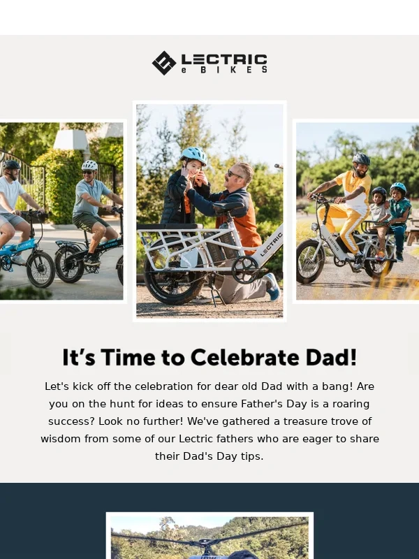 Lectric eBikes - Wishing a great Father's Day to dads everywhere!