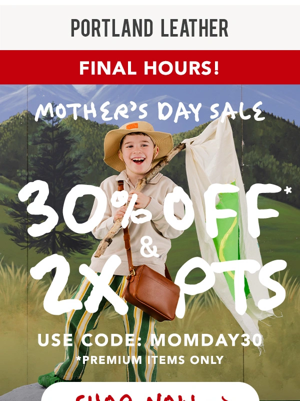 Portland Leather Goods - FINAL Hours to Double the Points,Double the Fun! ?
