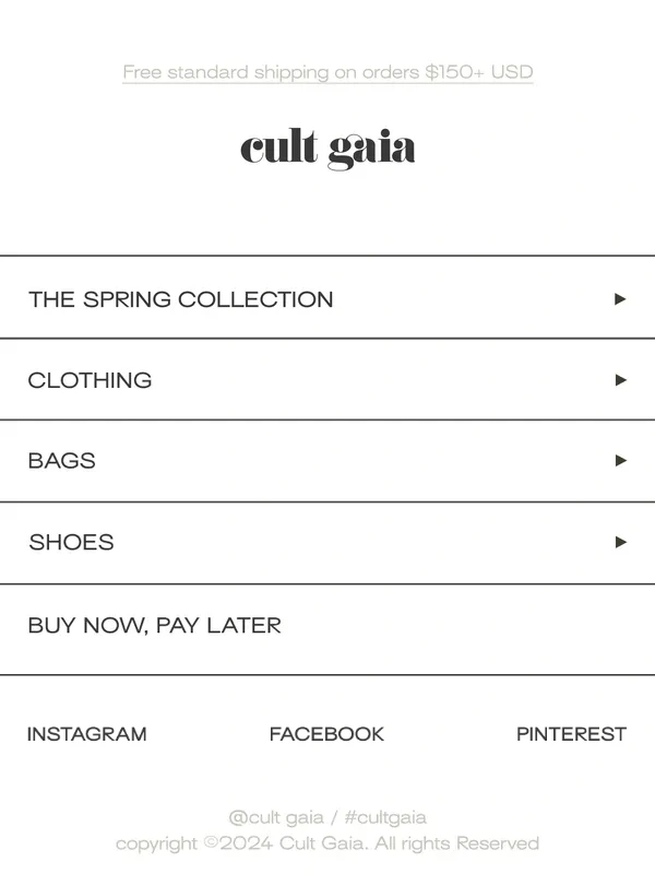 CULT GAIA - 20% OFF FOR YOUR MINI
