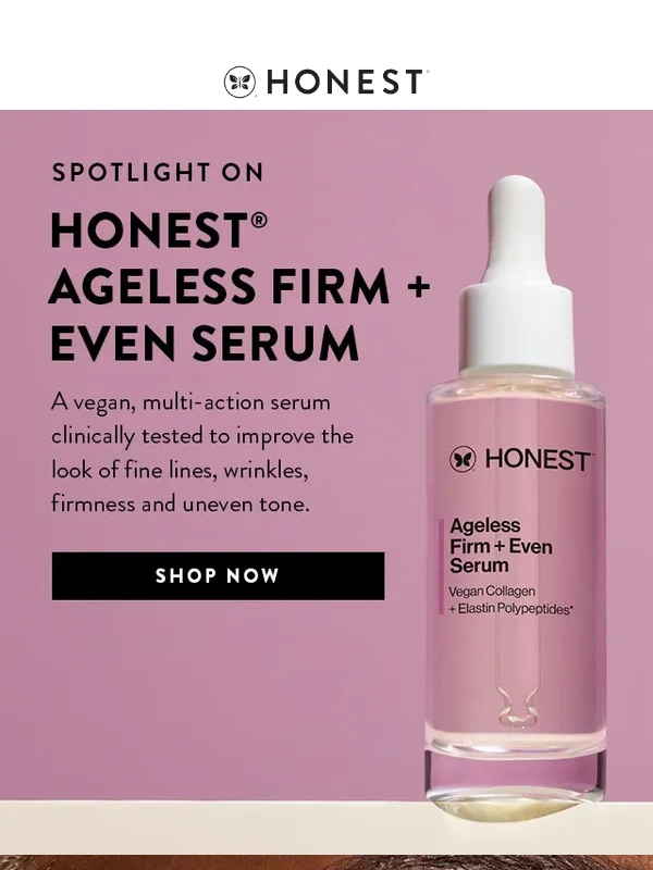 Honest Company - Meet Ageless Firm + Even Serum