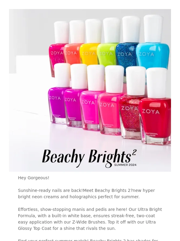 ZOYA - Unleash Summer: ZOYA Beachy Brights 2 is Here!