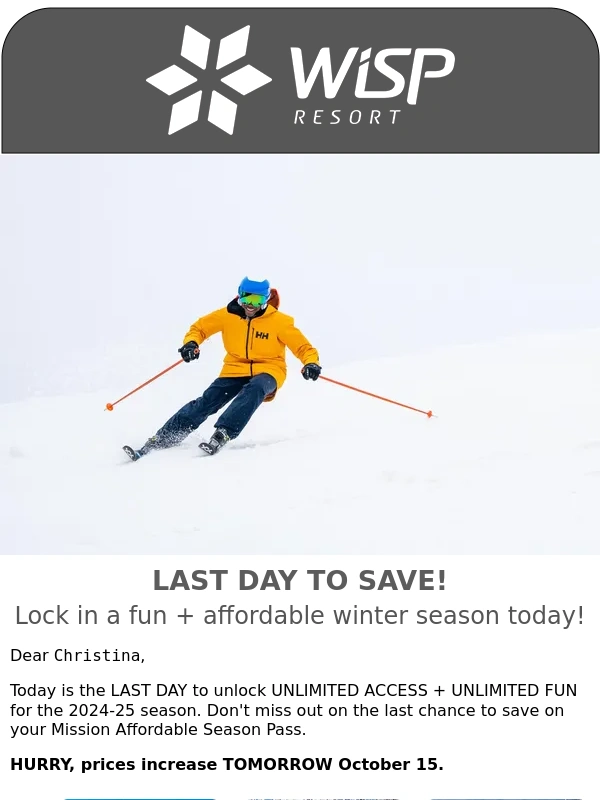 Jay Peak - HURRY! Last Day to Save on Season Passes!
