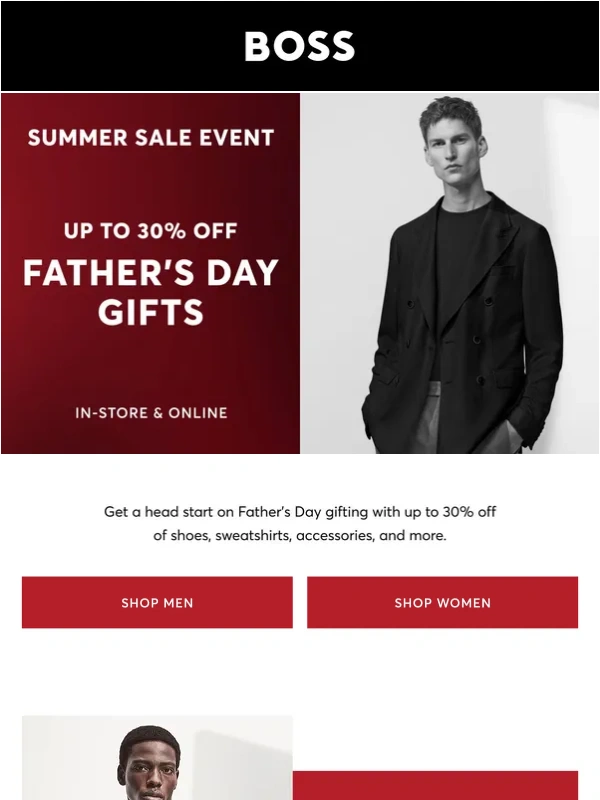 HUGO BOSS - 30% Off Father's Day Gifts!