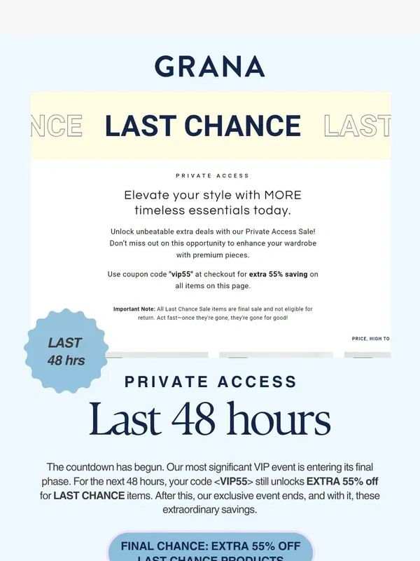 Grana - GRANA/48 Hours Left | VIP55