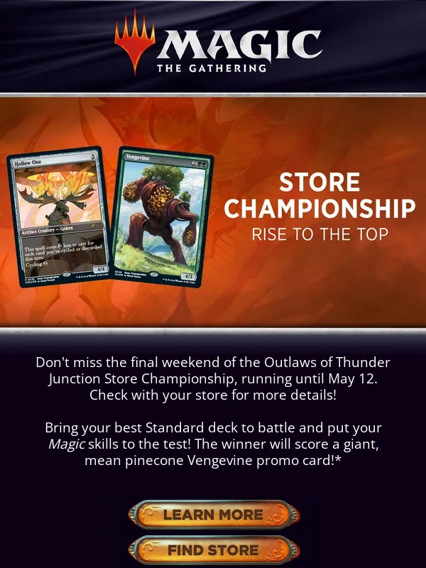 Magic the Gathering - Don't miss the Store Championship!