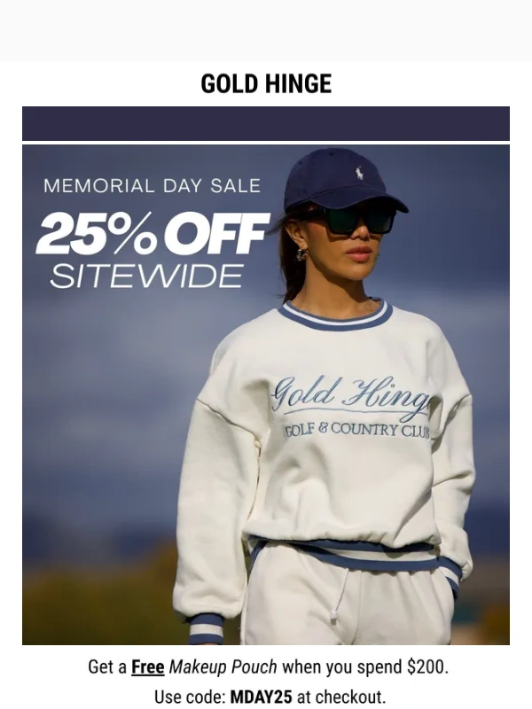 Gold Hinge - MDAY Sale is LIVE?