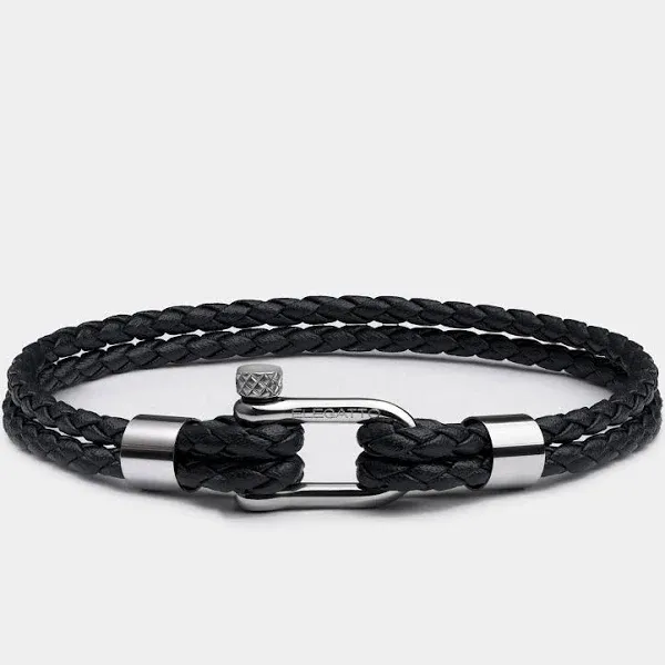 Men Elegatto Helix Black Bracelet
