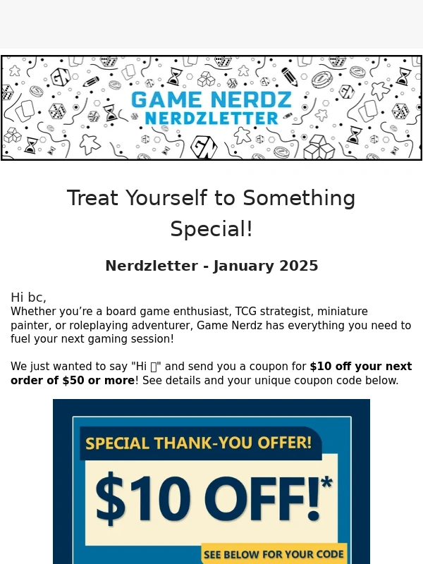 Game Nerdz - ?️?Game Nerdz Coupon Inside - $10 Off Your Next Order!*