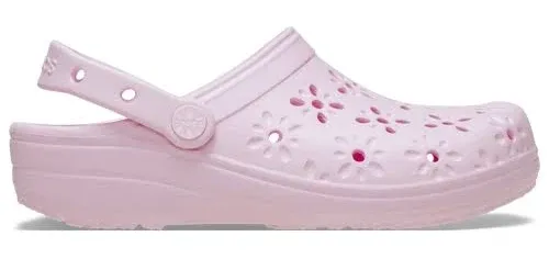 Crocs Women's Classic Floral Cut-Out Clogs