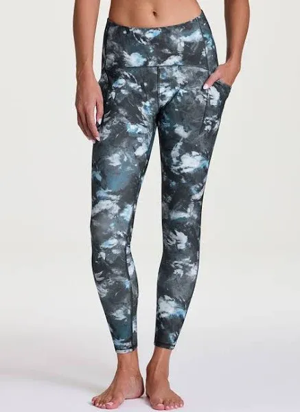 RBX Women's Abstract Blooms Tech Flex Leggings with Pockets