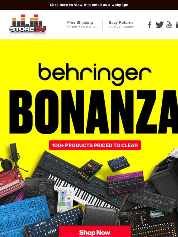 Store DJ - Behringer Bonanza ?? Big-time Bargains on 100+ Products