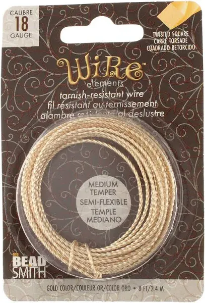 The Beadsmith Wire Elements Twisted Square Wire