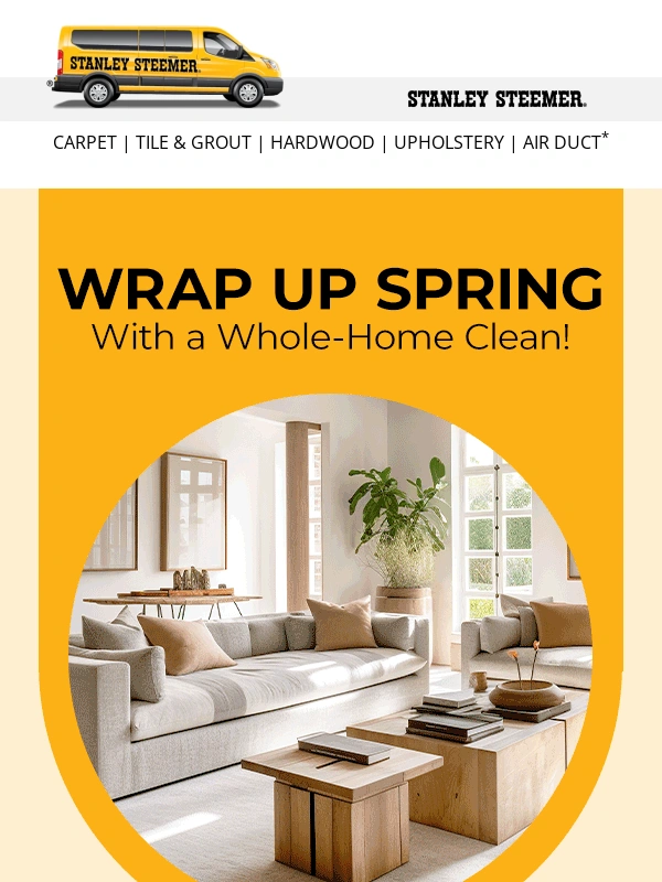 Stanley steemer - Save on Clean Carpets for Spring?