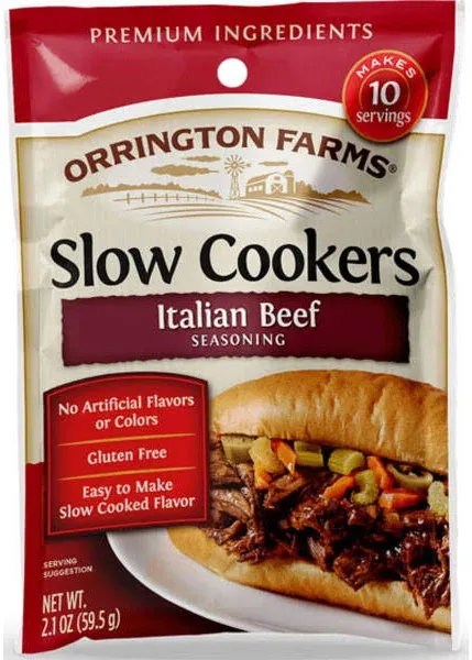 Orrington Farms Slow Cookers Italian Beef Seasoning