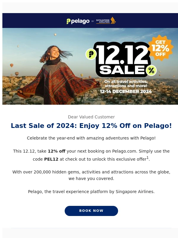 Singapore Airlines - ? Celebrate 12.12 with 12% Off Your Next Adventure!