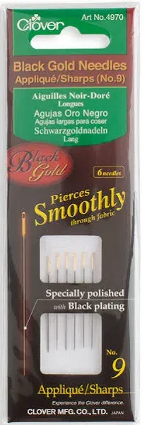 Clover Black Gold Quilting Needles