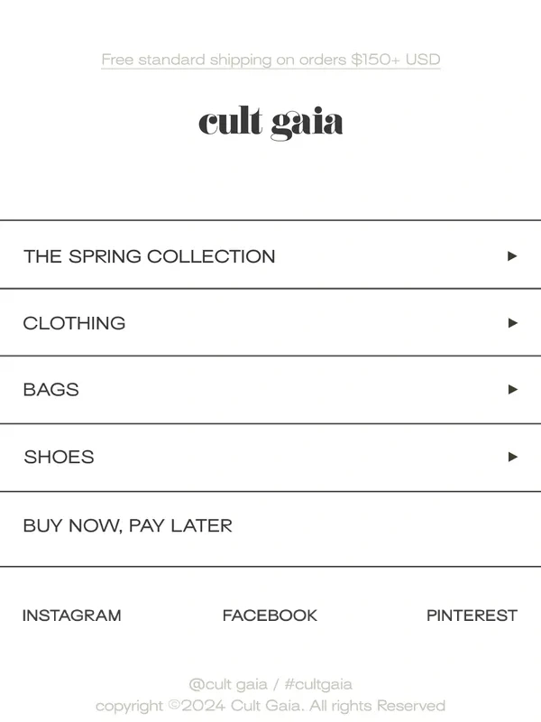 CULT GAIA - 20% OFF WITH CODE NOWRUZ
