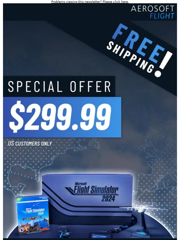 Aerosoft - MSFS 2024 Collector's Edition for just $299.99 + FREE shipping