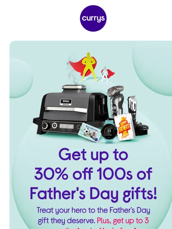 Currys PC - Make him happy... Let us help with aaaall things tech - show your dad a little extra love this Father's Day!