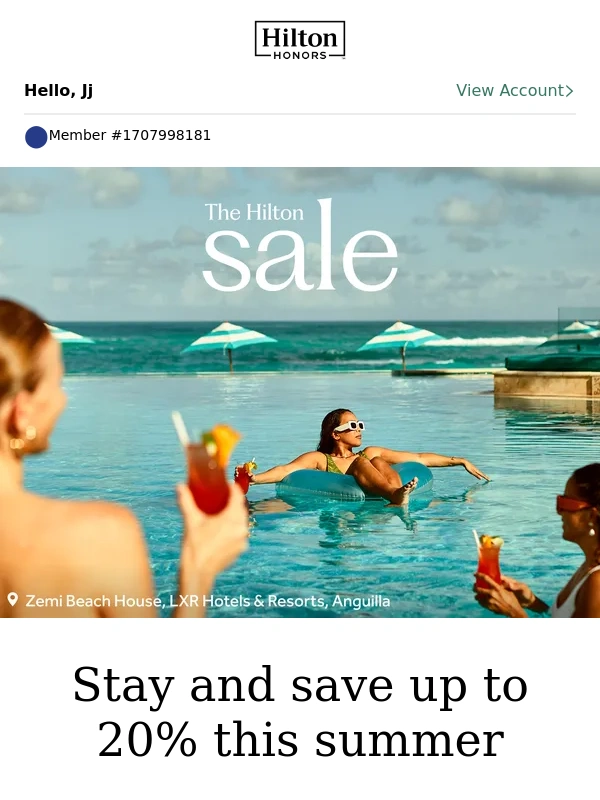 Hilton - Jj,save up to 20% with The Hilton Sale
