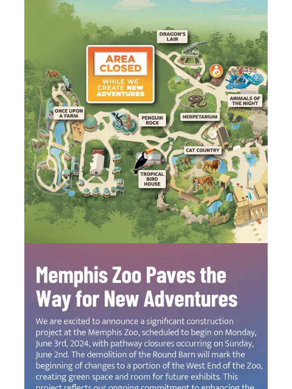 Memphis Zoo - ⭐️ Memphis Zoo Paves the Way for New Adventures