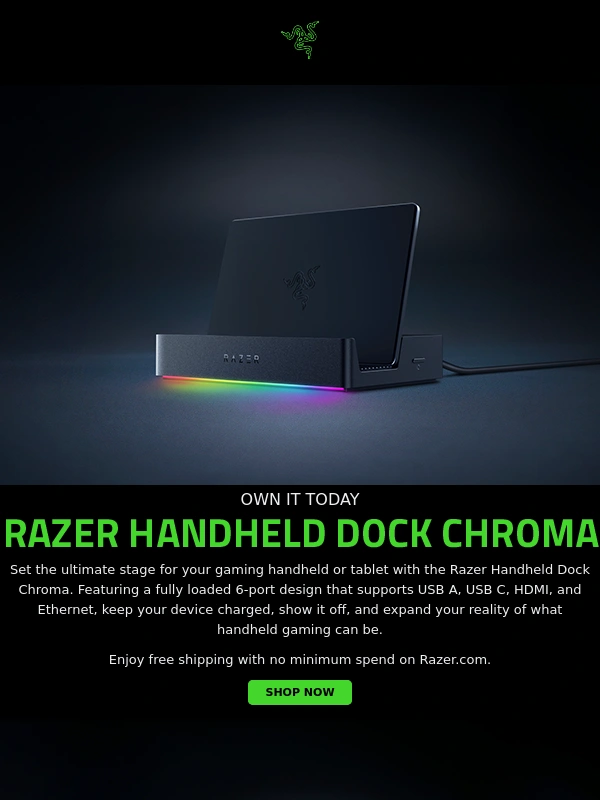 Razer - ?Now Available: Razer Handheld Dock Chroma and Monitor Stand Chroma