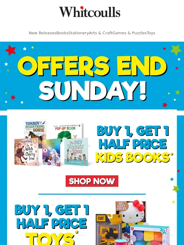 Whitcoulls - ⏰ Don't Miss Out - Offers End Sunday!