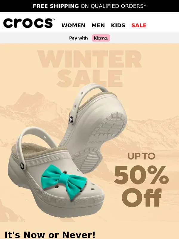 Crocs UK - Last chance: Save up to 50%!