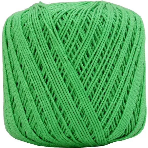 Cotton Crochet Thread Size 3 Bright Green 140 yds