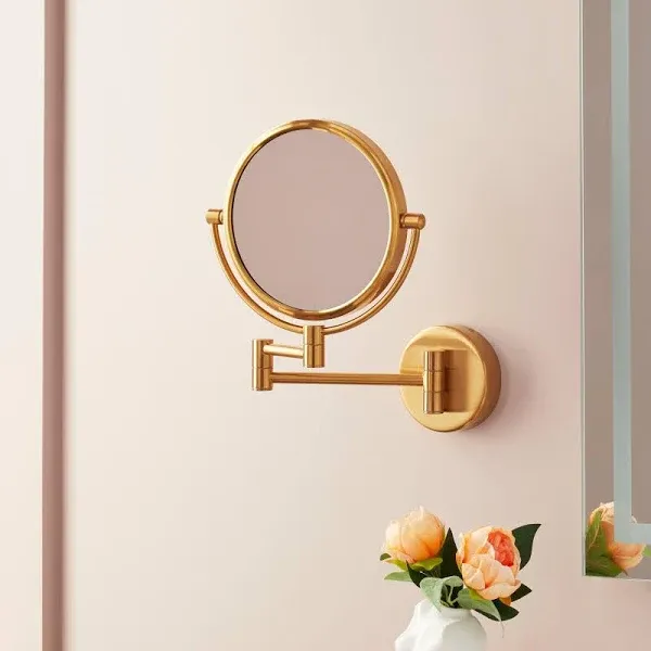 Signature Hardware Ramana 12-3/4" x 10-1/2" Framed Make Up Mirror Finish