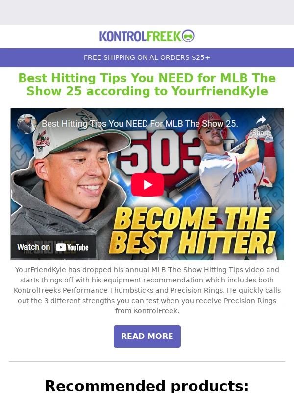 Kontrol Freek - YourfriendKyle's Best Hitting Tips You NEED for The Show 25