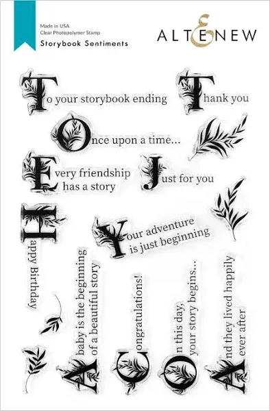 Altenew Storybook Sentiments Clear Stamps