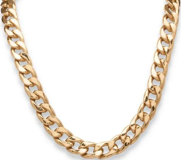 PalmBeach Jewelry Men's Curb-Link Chain Necklace