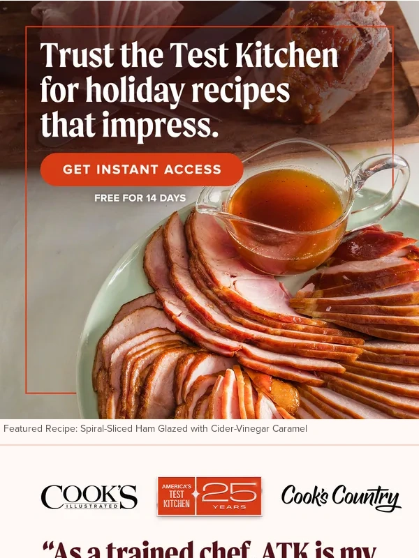 Americas Test Kitchen - "A new family fave!! Made it for Easter...got 5 stars from EVERYONE." —Essential Member