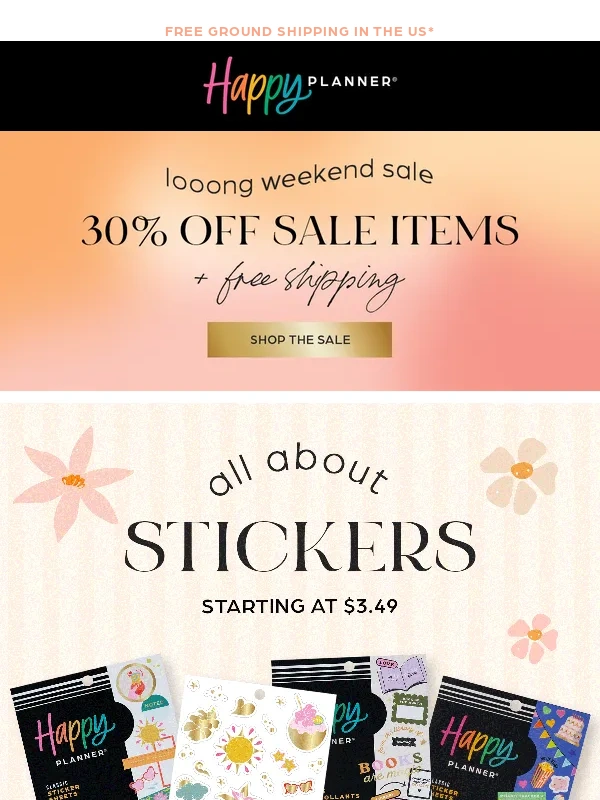 The Happy Planner - Extra 30% OFF + FREE Shipping? Still on