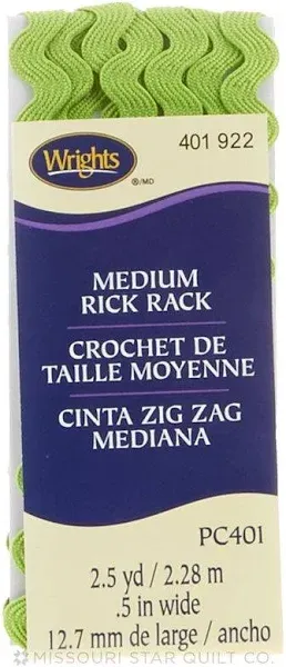 Leaf Green Medium Rick Rack (2 1/2 Yard Package)