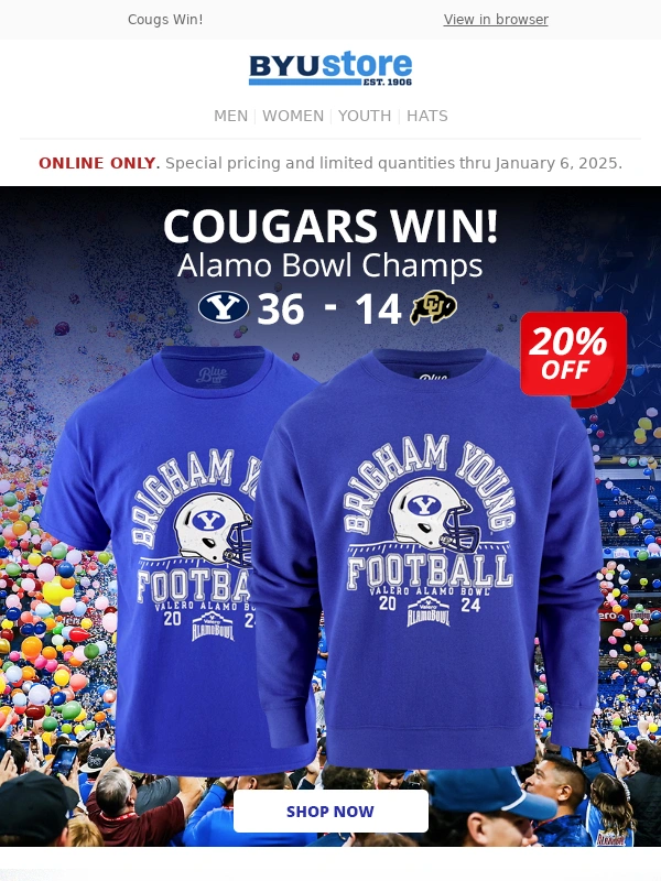 Byu - Cougs Win!