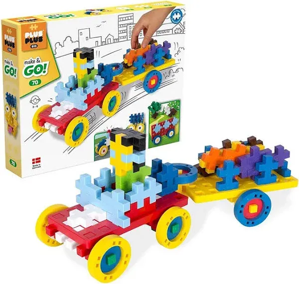 Plus-Plus Big Make & Go! 70pc Set
