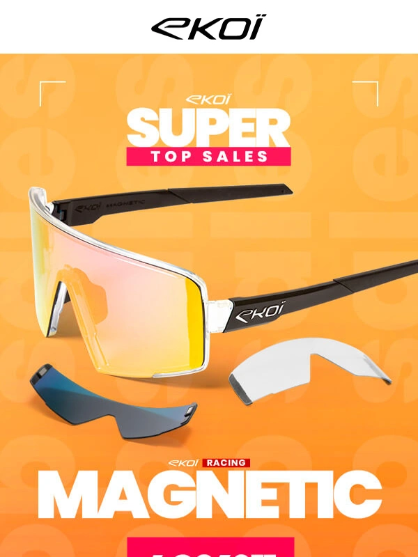 EKOI - 60% on magnetic-lens sunglasses: ready in 3 seconds flat ⏱️