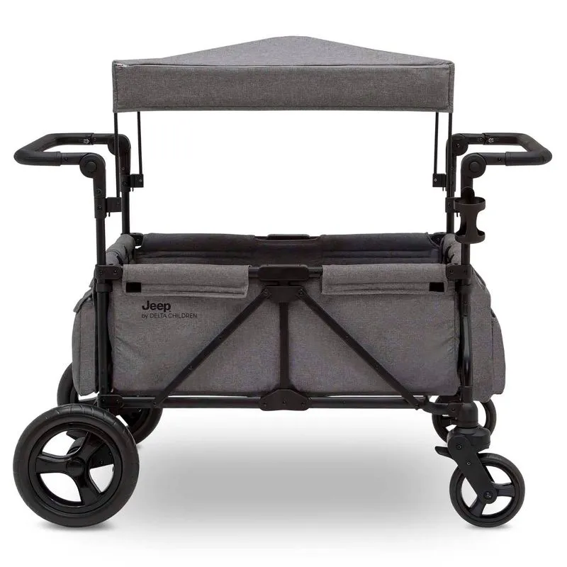 Delta Children Jeep Wrangler Stroller Wagon w/ Included Car Seat Adapter (Gray) $256 + Free Shipping