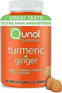 60-Count Qunol Turmeric & Ginger Gummies