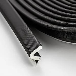 Weather Stripping Door Seal Strip - Soundproof Q-Shaped Foam for Exterior Door Frame, Large Gap Seal, Noise Cancelling, Easy to Install (Black, 26FT)