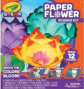 Crayola Color Changing Paper Flower Science Kit (Makes 12 Wicking Flowers) $10.90 $9.4
