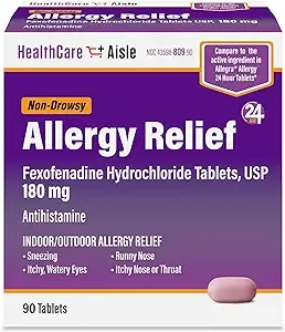 (S&S, ymmv) ALLEGRA generic Allergy #90 tabs - Non-Drowsy 24-Hour Allergy - $11.84  Amazon