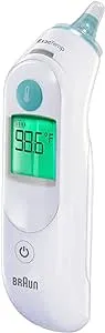 Braun ThermoScan 6 Ear Thermometer with Color-Coded Digital Display, ExacTemp Stability Indicator, Baby and Infant Friendly, No. 1 Brand Recommended by Pediatricians, IRT6515